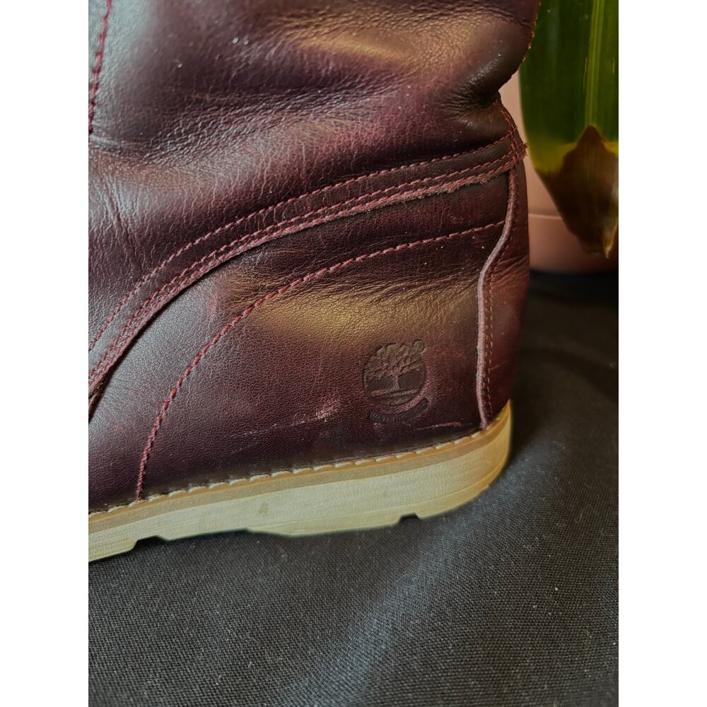 Women’s Timberland Earthkeepers Mosley Burgundy Lace Up Ankle Boots, size 6 - Picture 5 of 9